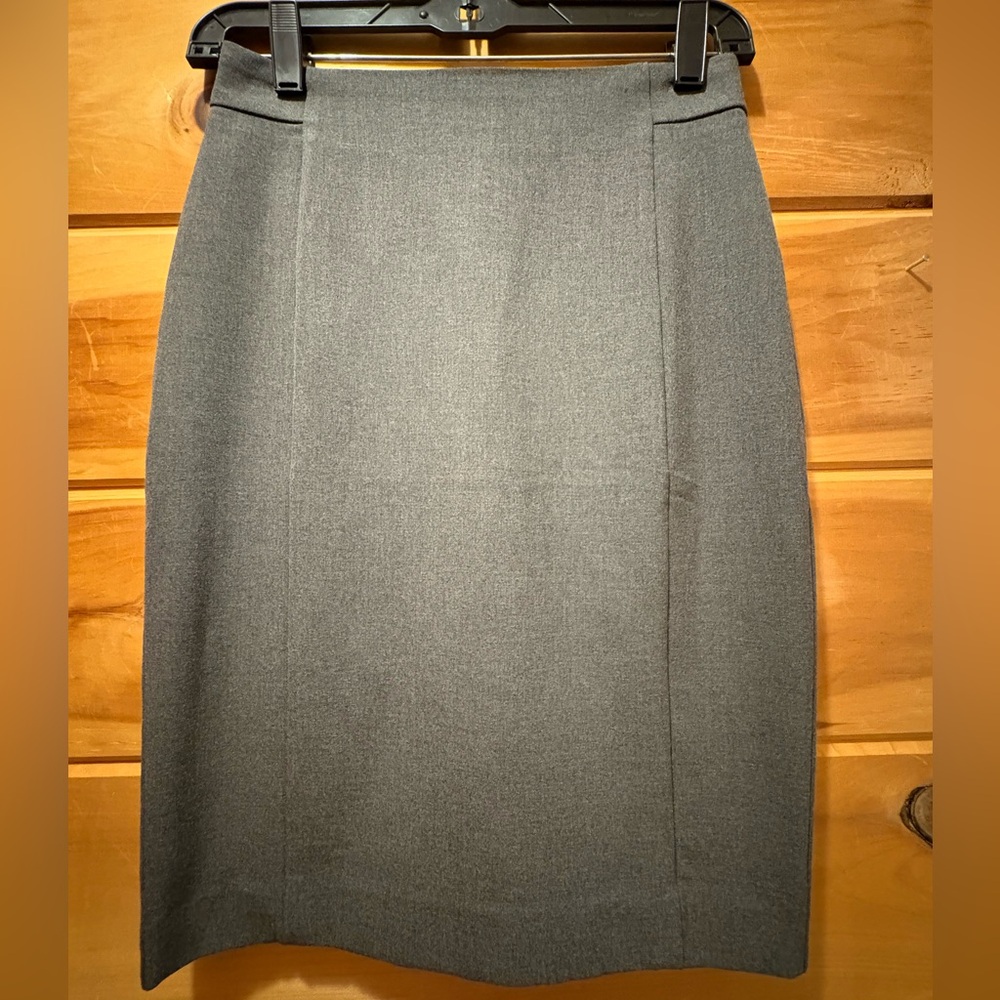 Ann Taylor NWT Gray Tailored Classic Office Pencil Skirt size 00P